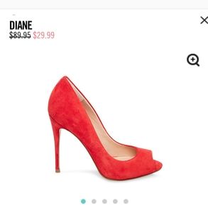 Steven Madden Diane Red Suede High Heels